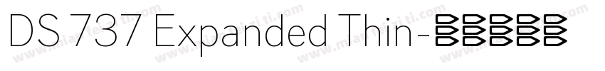 DS 737 Expanded Thin字体转换